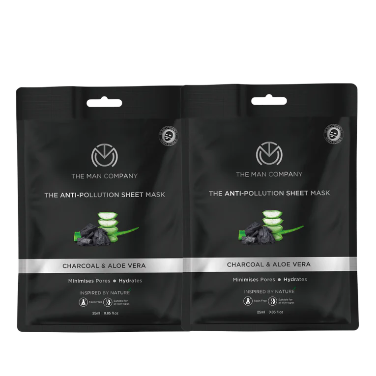 The Man Company Anti-Pollution Sheet Mask (Multi Packs)